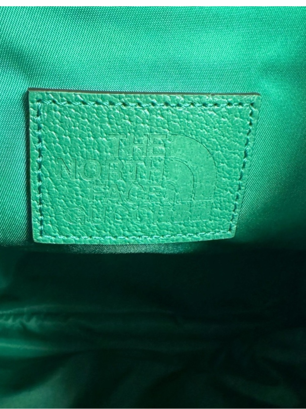 Gucci Multicolor Logo Print Backpack with Green Trim - Picture 12 of 16
